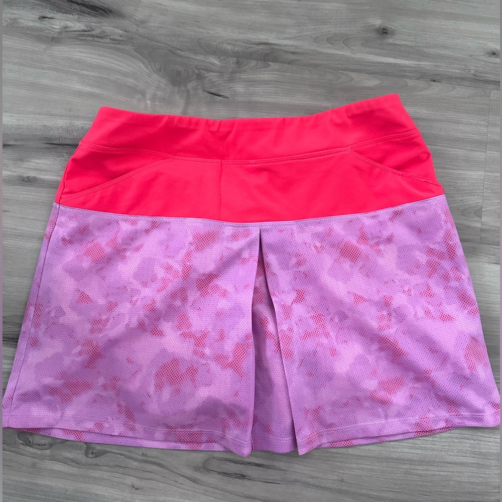 Adidas mixed print golf skort